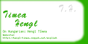 timea hengl business card