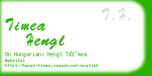 timea hengl business card